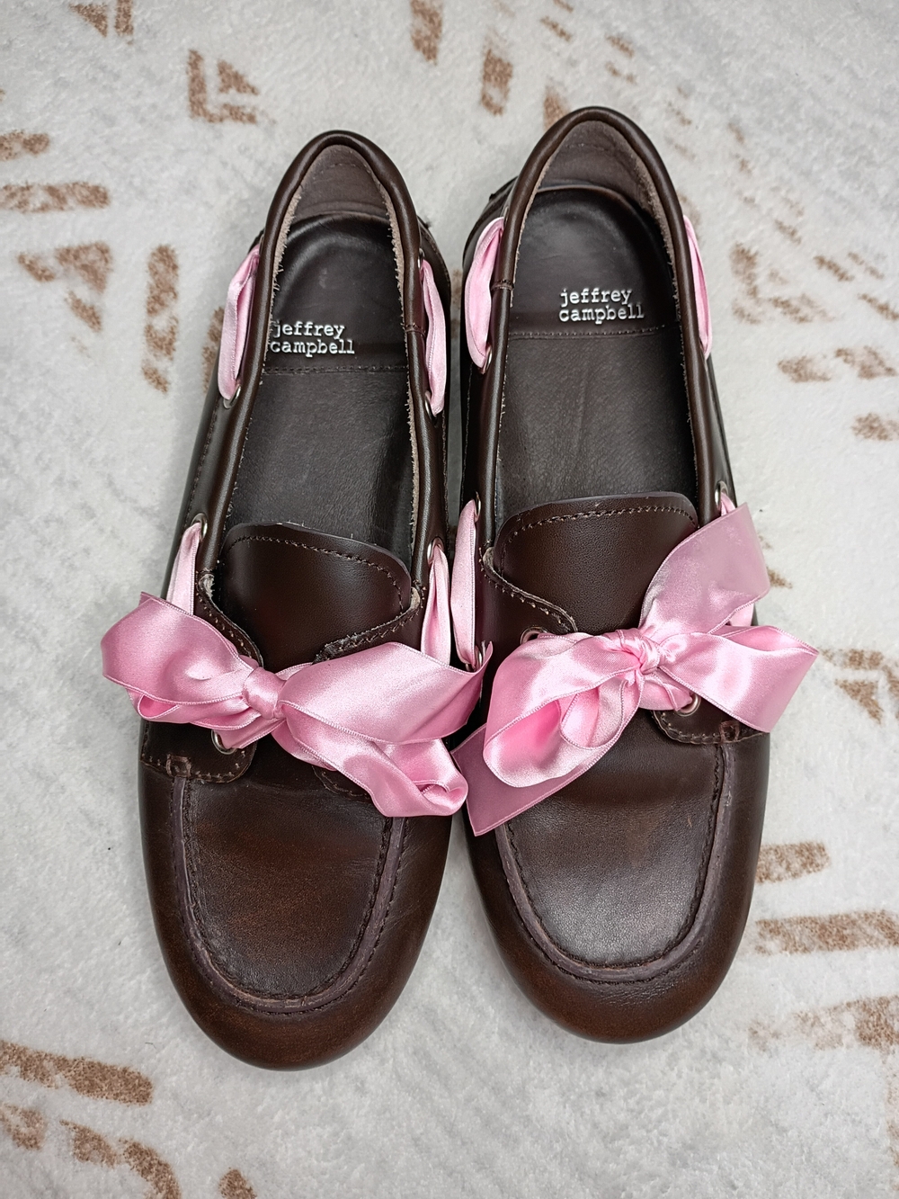 ​Jeffrey Campbell Brown Leather Deck Shoes - Women's Size 8.5